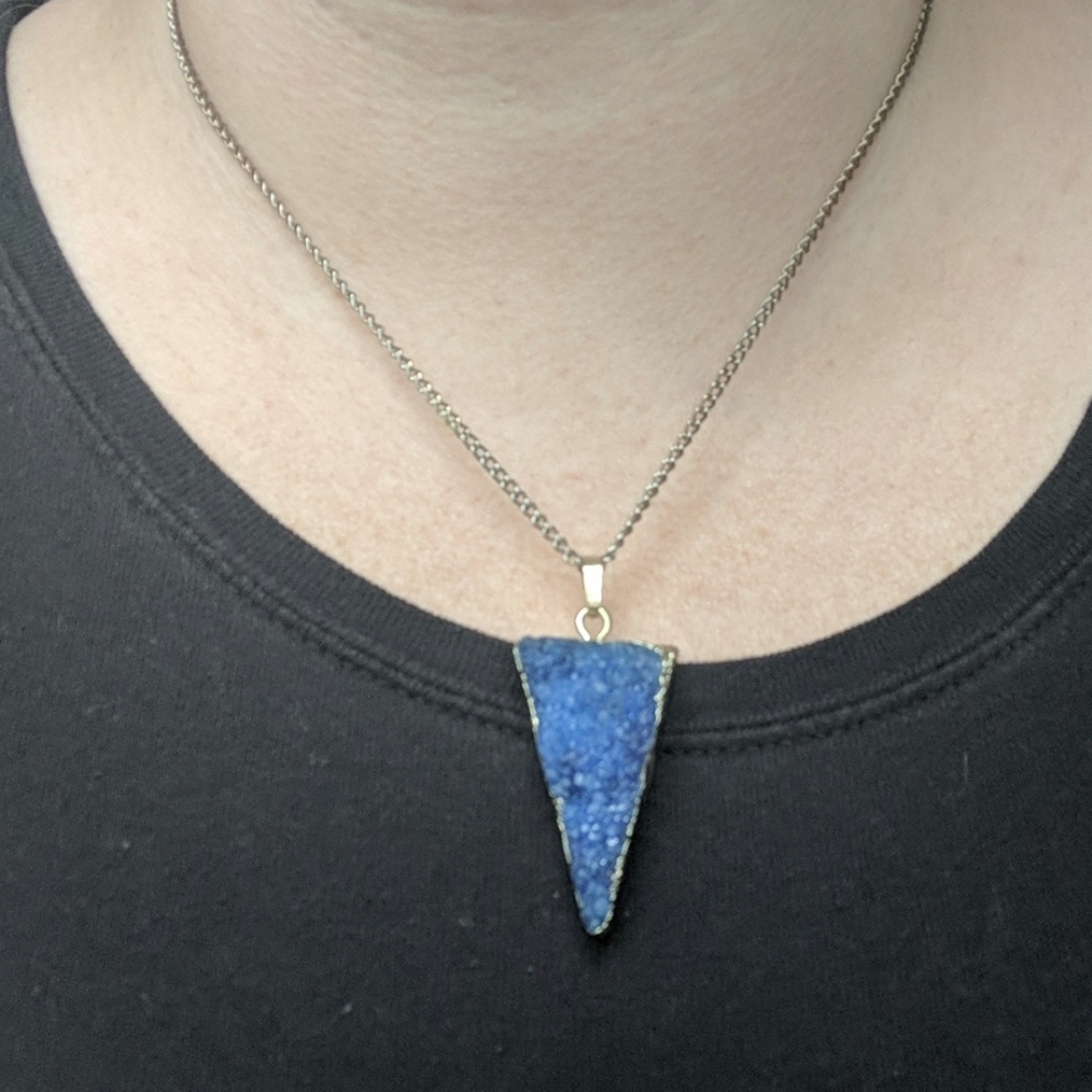 Inverted Triangle Stone Necklace